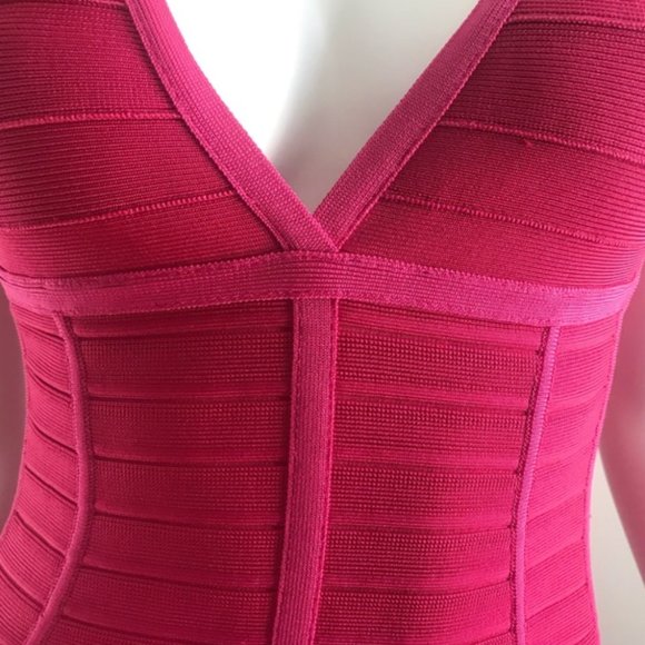 NWOT Hervé Léger Angelica Cocktail Dress Size M - Picture 4 of 9